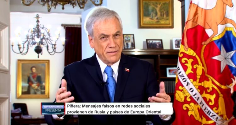 Según Piñera “muchos videos sobre violaciones a DD.HH. son falsos...
